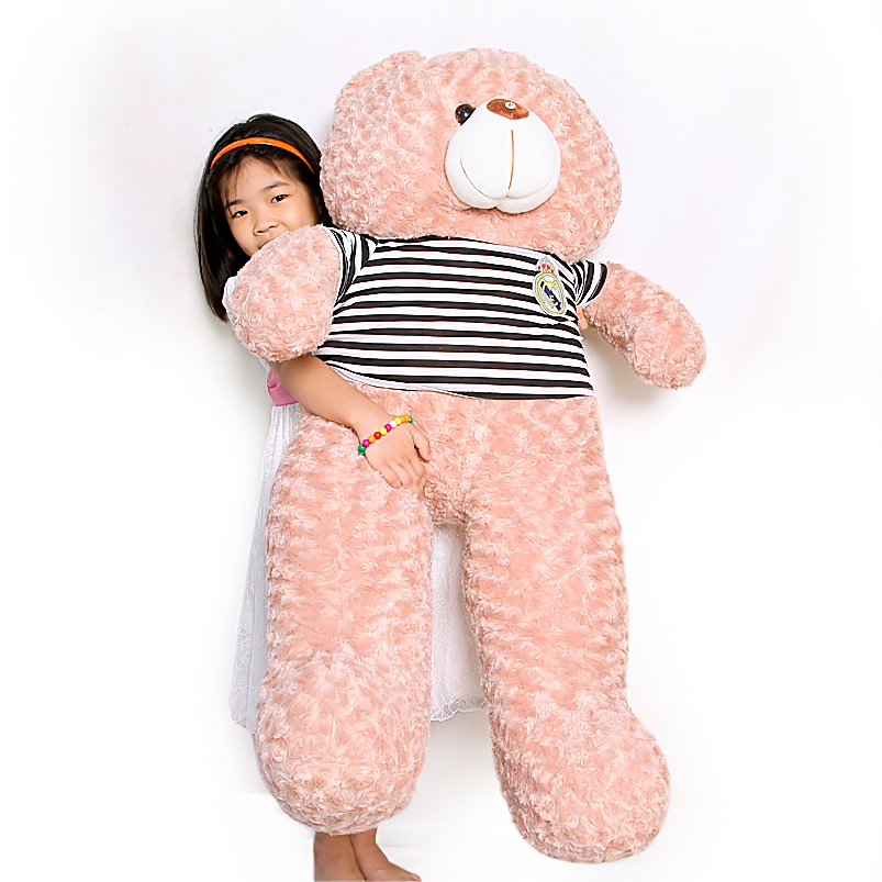 Gấu bông teddy cao cấp khổ vải 1m4 màu vani