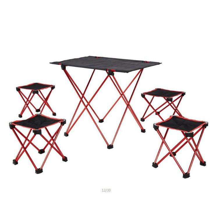 Bàn ghế xếp Dã Ngoại Nhôm cao cấp 6061