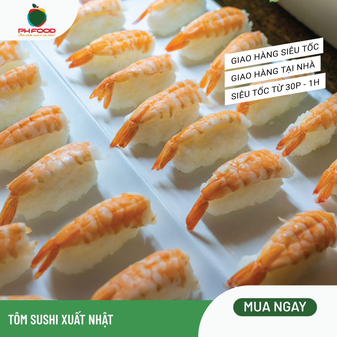 - Tôm Sushi Xuất Nhật - 500g