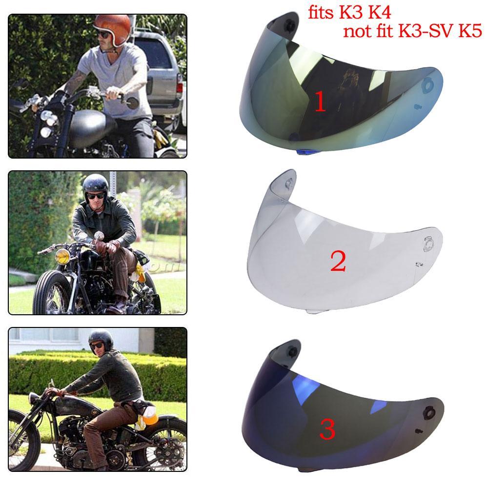 2 Packs Full Face Motorcycle Helmet Visor For K3 K4 Helmets Lens Shield