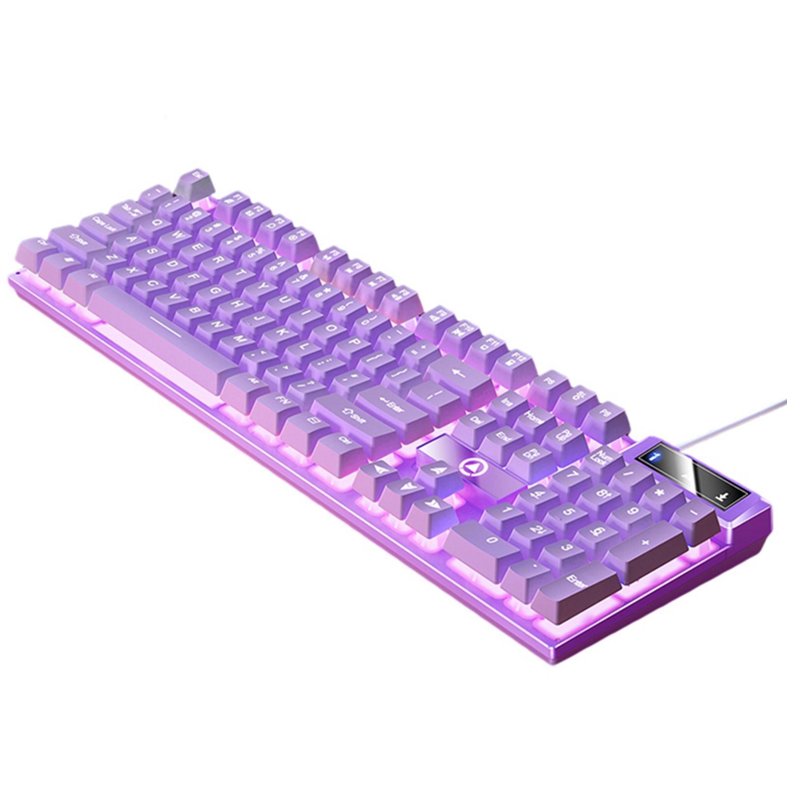 Mechanical Gaming Keyboard USB LED Lighting for Game Office , , 435x130x25mm