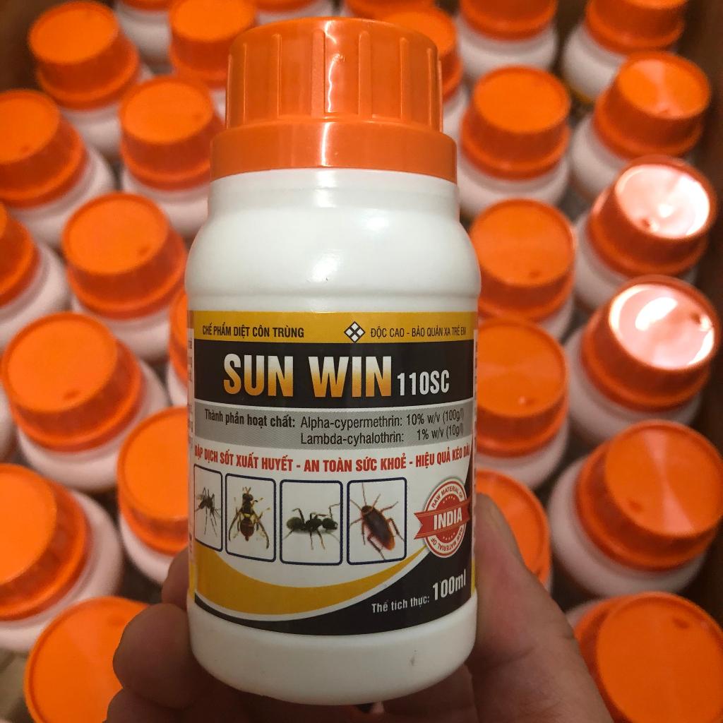 Thuốc diệt muỗi SunWin 100ml, thuốc diệt muỗi trong gia dụng và y tế, hiệu quả 100%