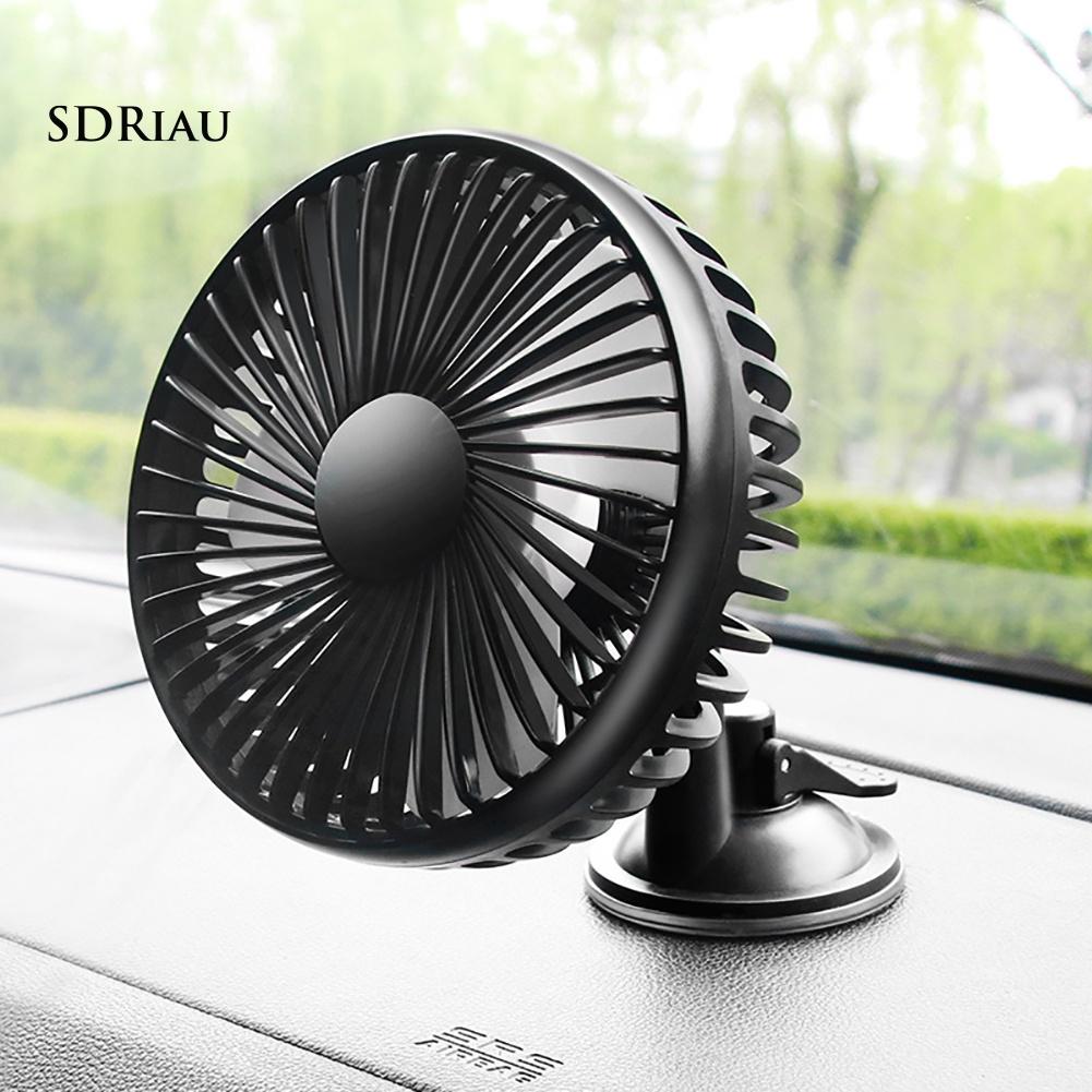 Quạt Làm Mát Xe Hơi Ba Tốc Độ Gió 12v / 24v Sạc Usb