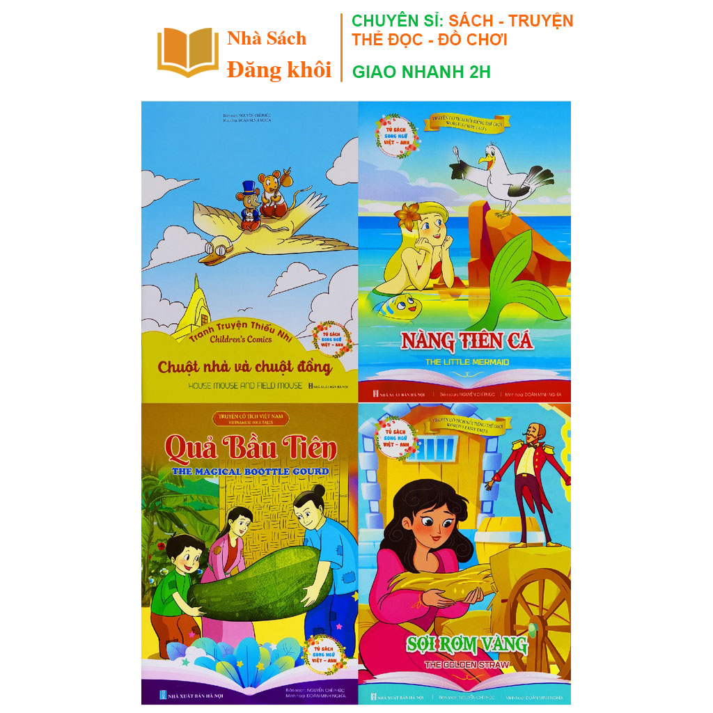 Sách - Truyện cổ tích song ngữ Anh Việt bộ 10-20 cuốn
