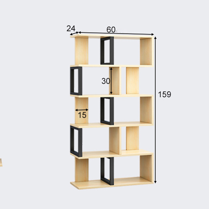 Kệ sách ríc rắc (kt 60*24*159cm ) - Kệ sách hiện đại