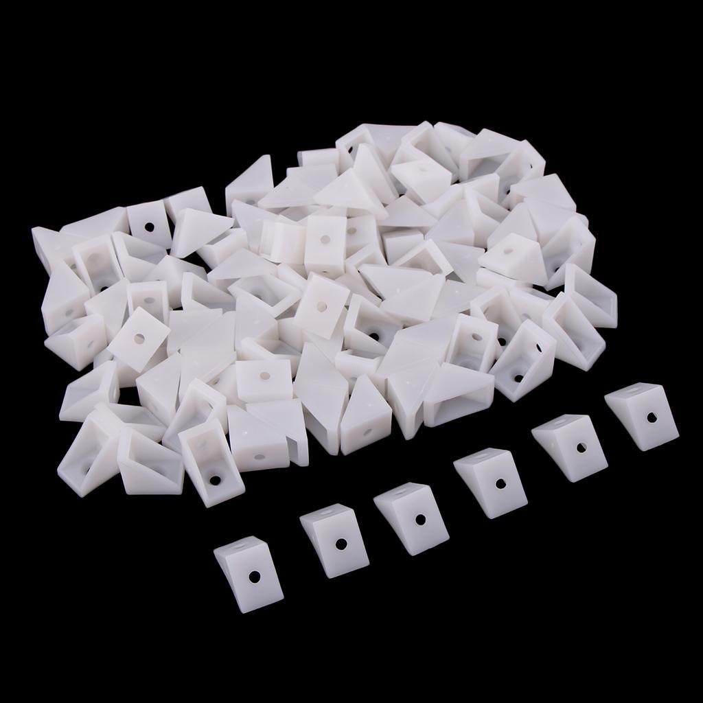 100x Shelf Support Corner  Angle Bracket 90 Degree  Corner