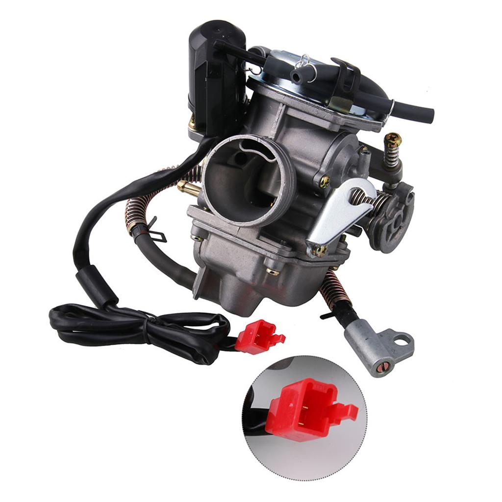 Motorcycle Alloy 24mm Intake Carburetor Carb for GY6 125 150CC 4 Stroke Engine Scooters ATV