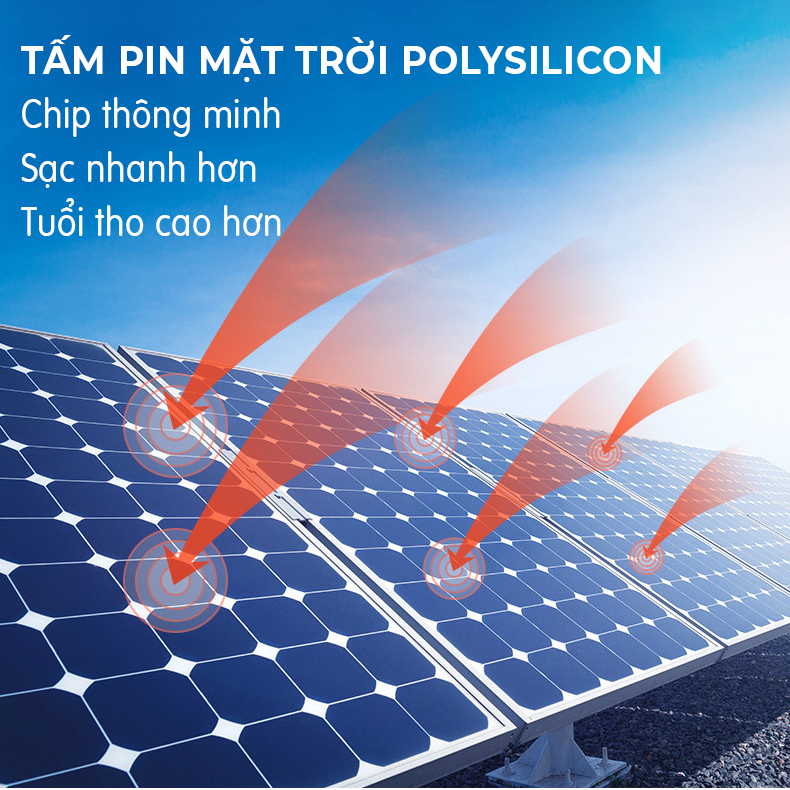 Đèn năng lượng mặt trời 1000w-cao áp 3 mặt, vật liệu cao cấp, bền đẹp,, góc chiếu sáng siêu rộng- K1545