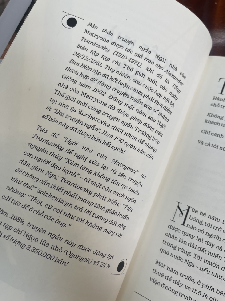 [chữ ký dịch giả - bìa cứng giới hạn] [Nobel Văn chương 1970] NGÔI NHÀ CỦA MATRYONA - Alexander Solzhenitsyn – Phạm Ngọc Thạch dịch - NXB Phụ Nữ