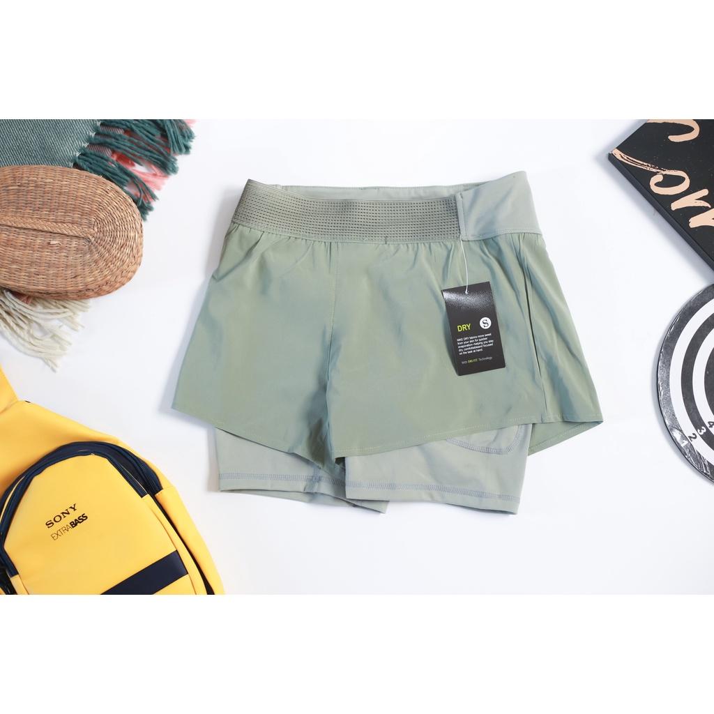 Quần Short Nữ Thể Thao 2 Lớp Tập Gym, Yoga CH124