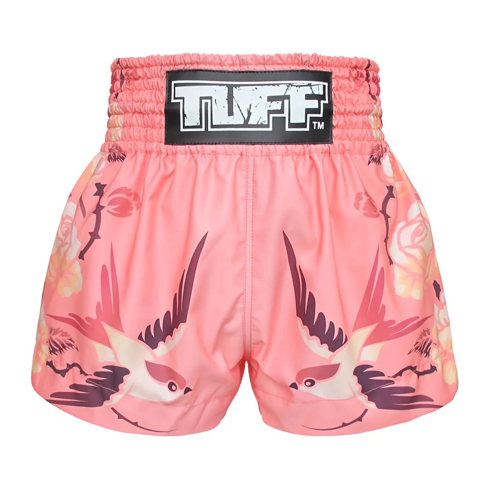 Quần Tuff Muay Thai Pink Birds And Roses