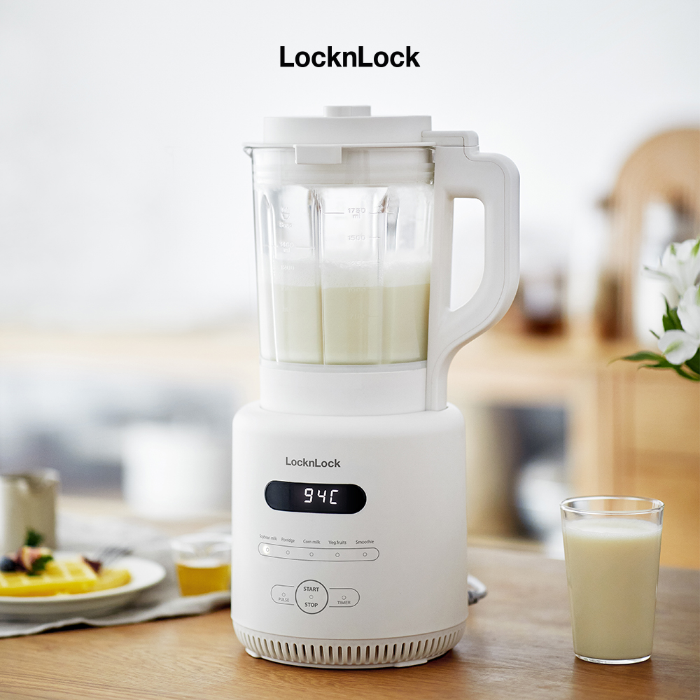 Máy Làm Sữa Hạt Đa Năng Locknlock Heating Blender EJM426IVY (1.75L) - Hàng chính hãng