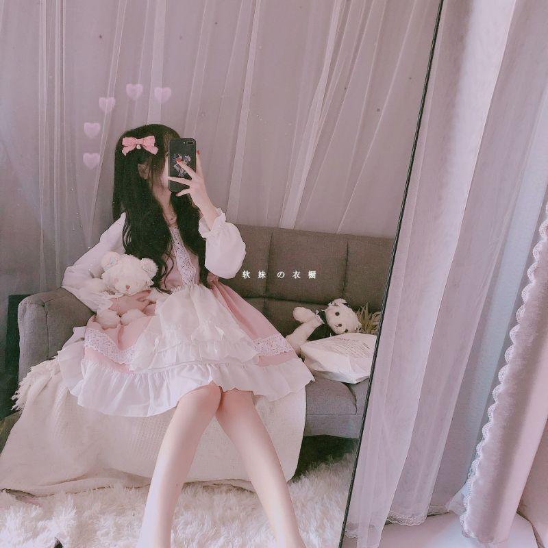 (Có Sẵn) Váy lolita siêu xinh (Kèm Ảnh Thật) VIDEO SHOP TỰ QUAY