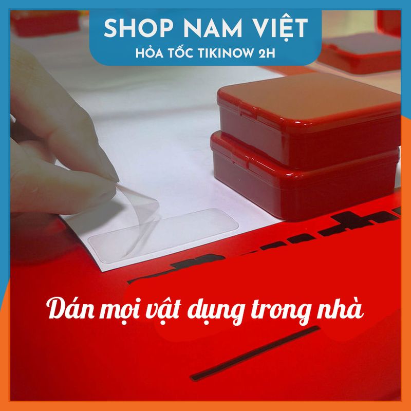 Tấm Keo Trong Nano Đa Năng - Miếng Keo 2 Mặt Siêu Dính