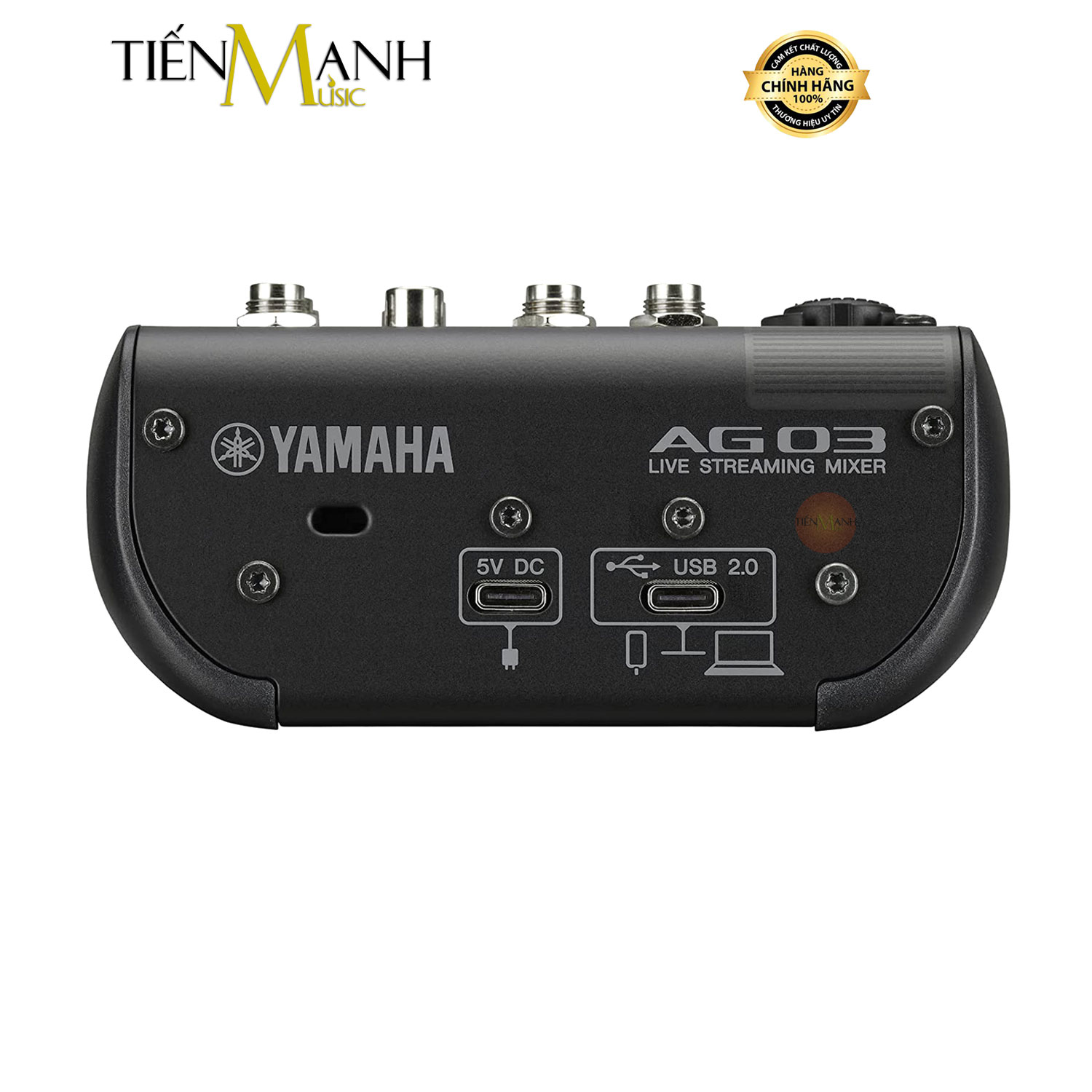 Yamaha AG03 MKII Soundcard Kiêm Bàn Trộn Mixer Audio Interface Stereo Mixing AG3 MK2 Phòng Thu Studio Mix Hàng Chính Hãng