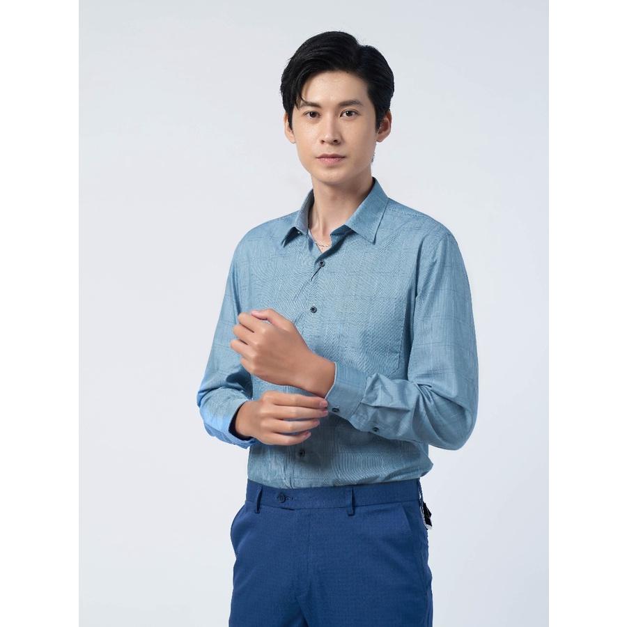 Áo Sơ mi Owen nam dài tay dáng Regular sợi Tre mềm mịn mát Mã AR220792DT
