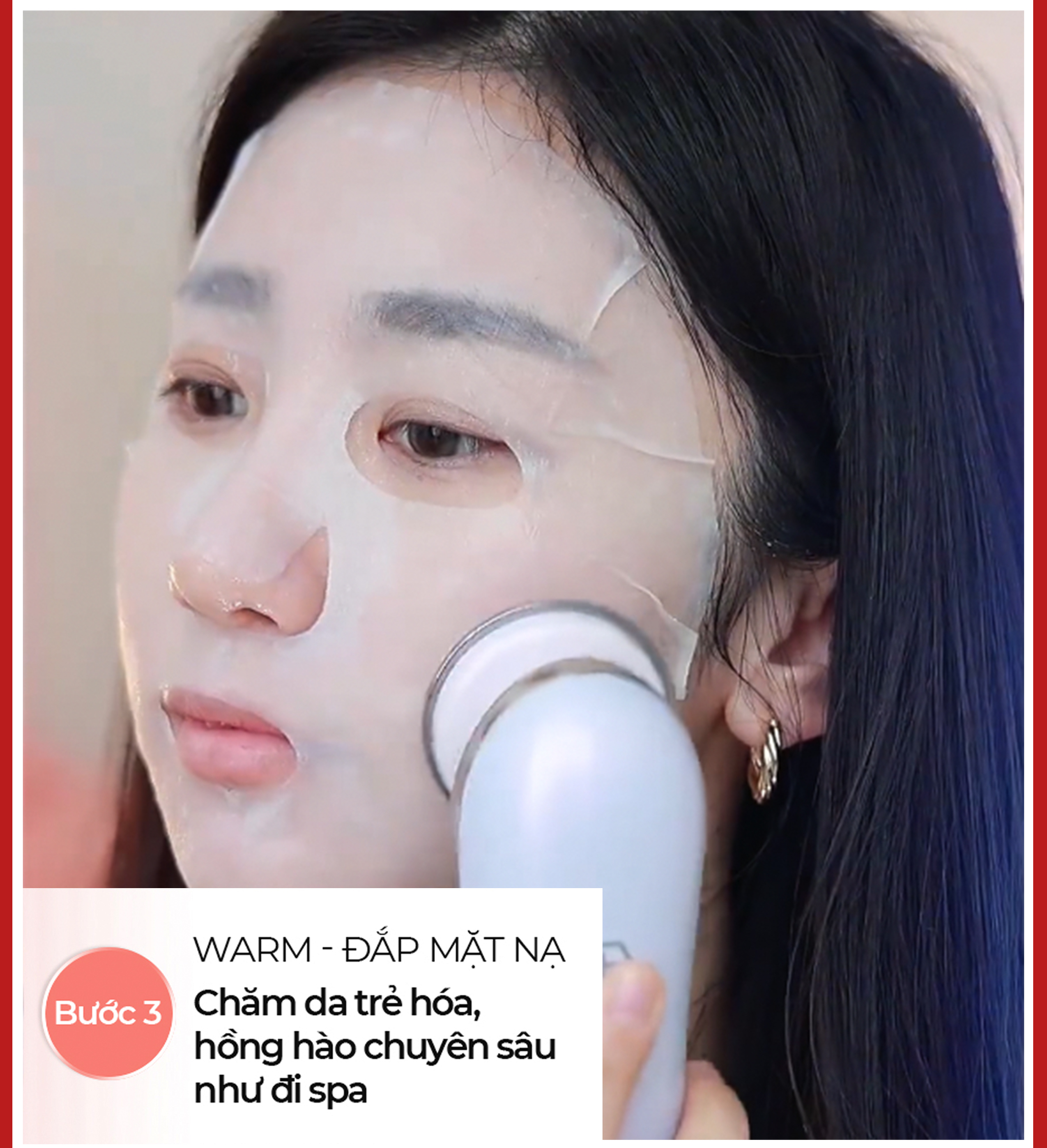 Máy nâng cơ trẻ hoá da 9 in 1 công nghệ Nano Photon RF, EMS , Sóng siêu âm Nanotime BEAUTY F82E tặng mã giảm giá  Bảo Hành Chính Hãng