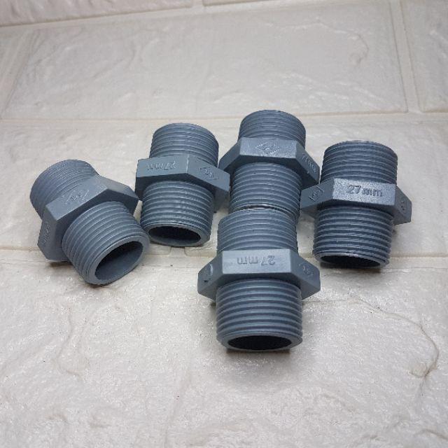 Kép nhựa nhiều size , Nổi ren 2 đầu ngoài