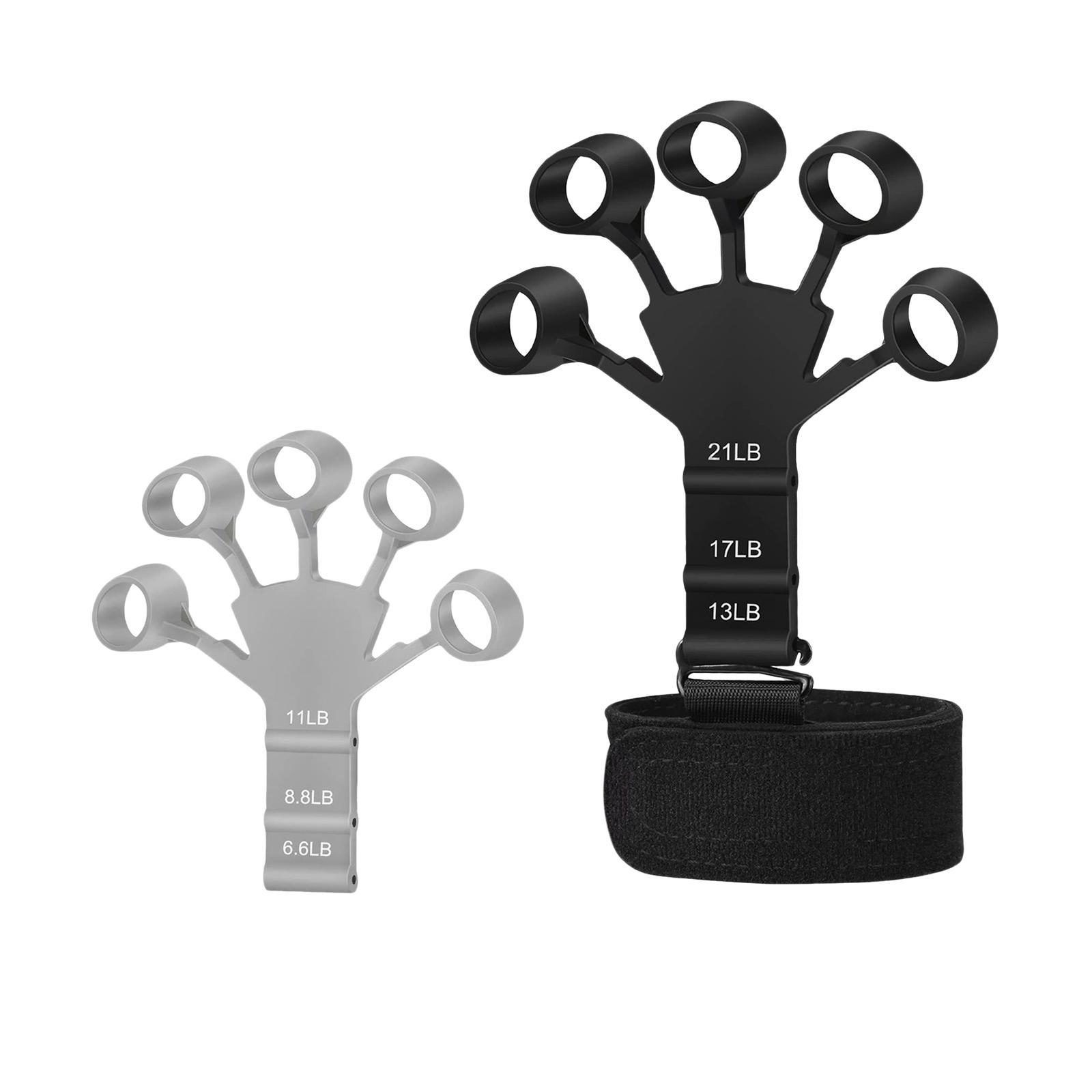 Silicone Finger Exerciser, Gripper Hand Grip Strengthener for Carpal Tunnel Exercise Equipment