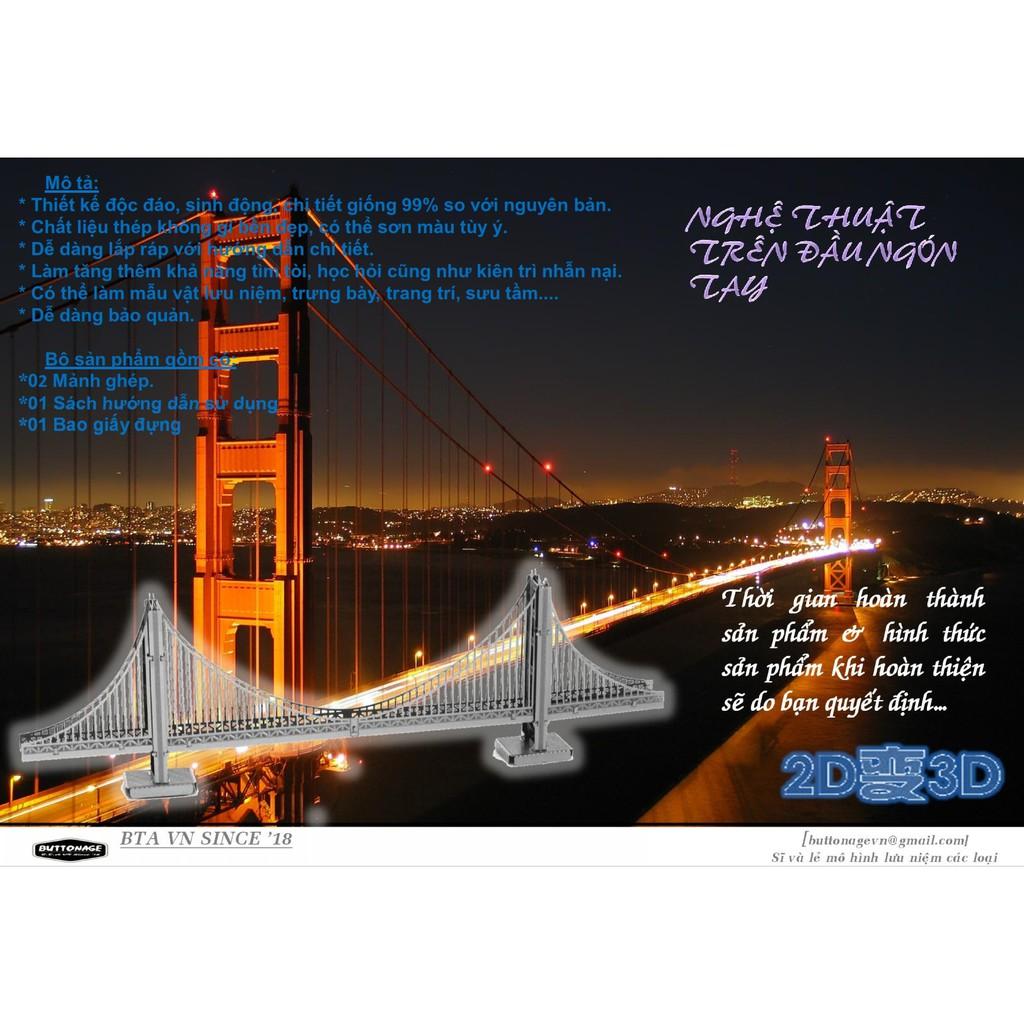 Mô Hình Lắp Ráp 3d Cầu Cổng Vàng - Golden Gate