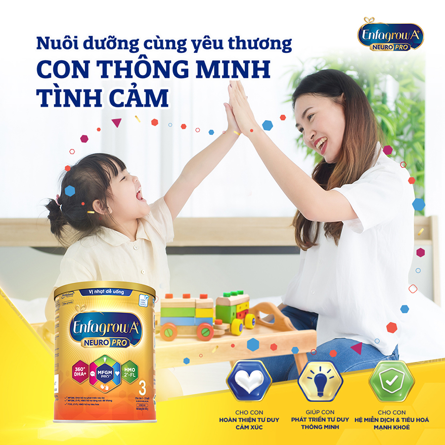 Sữa bột Enfamil A+ NeuroPro 2 với 2’-FL HMO cho trẻ từ 6 –12  tháng tuổi– 2.2kg