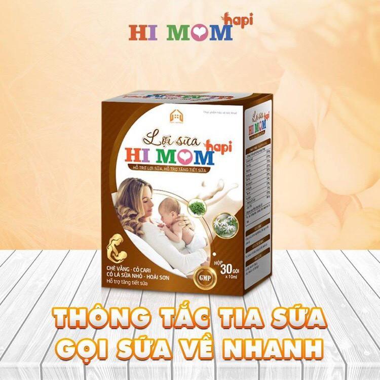 Lợi sữa Himom dạng cao lỏng cao cấp hỗ trợ tăng tiết sữa, giảm nguy cơ tắc tuyến sữa (hộp 30 gói)