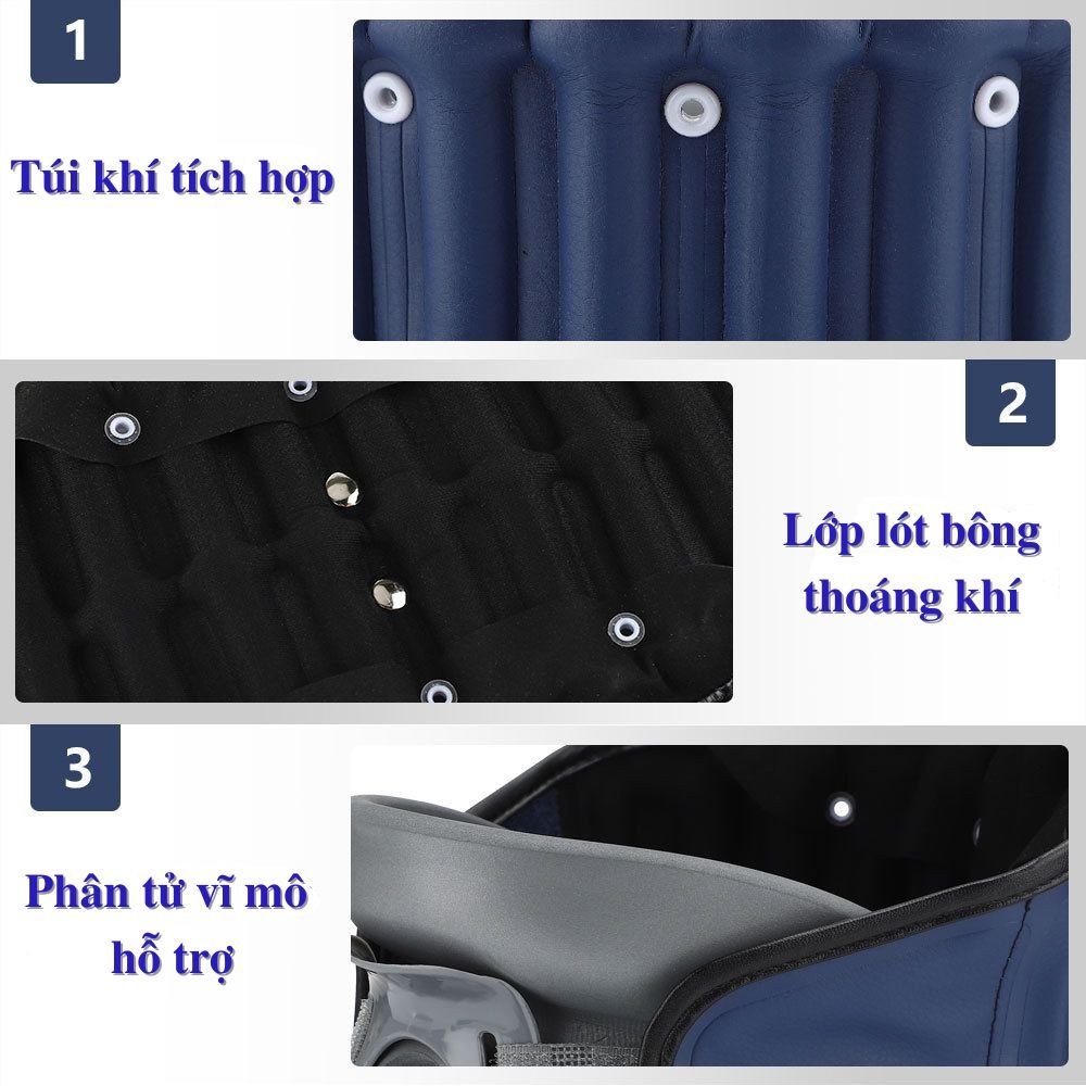 Đai Hơi Cổ - Đai Hơi Kéo Giãn Cố Định Cổ LEAMAI, Nẹp Cố Định Cổ Hỗ Trợ Thoái Hóa Đốt Sống Cổ, Thoát Vị Đĩa Đệm
