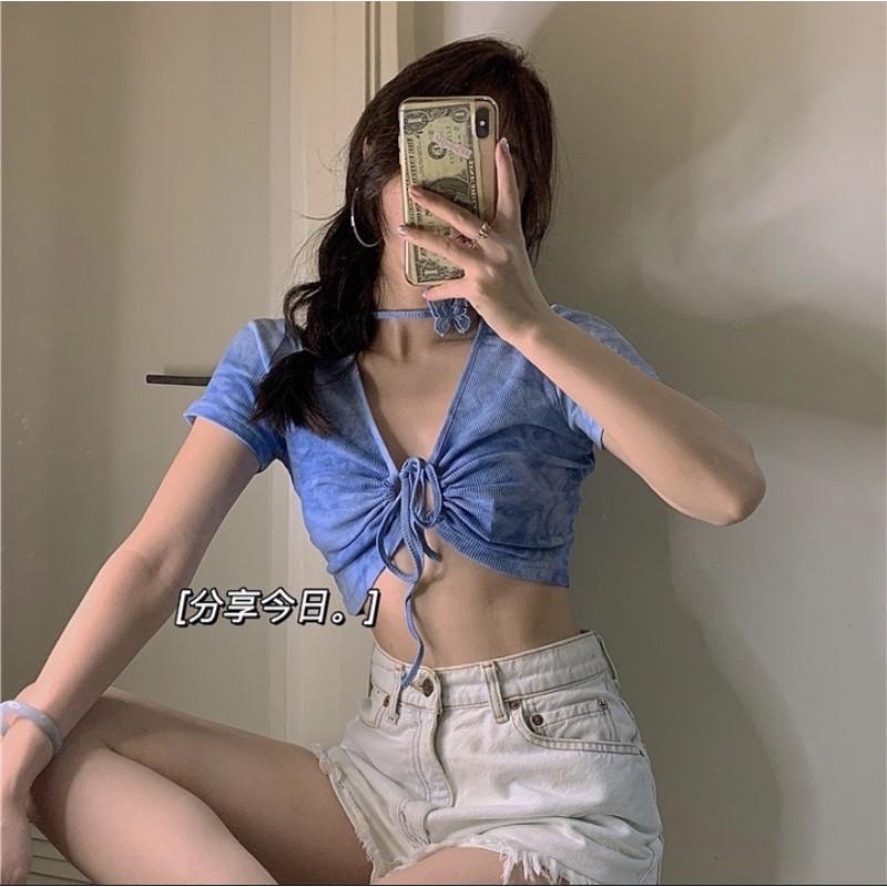 ÁO THUN LOANG XANH FREESIZE