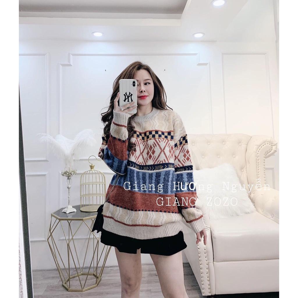 ÁO LEN ULZANG NỮ ĐẸP_ÁO LEN bigsize 60-90kg hoạ tiết đẹp (Vòng1 120cm