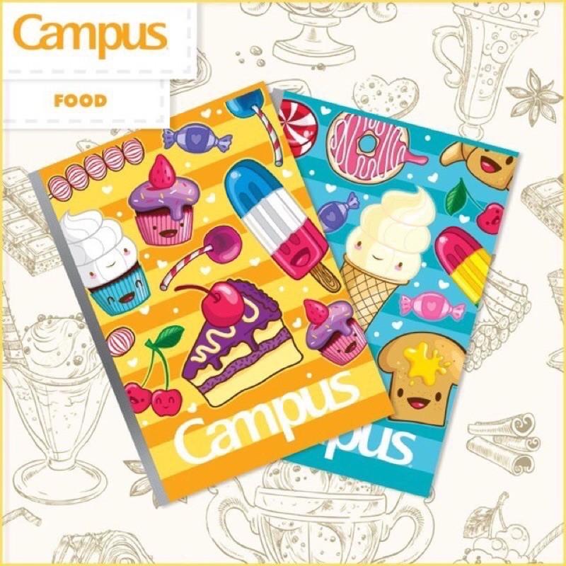 10 quyển vở Campus Food loại 80 trang( 120 trang)