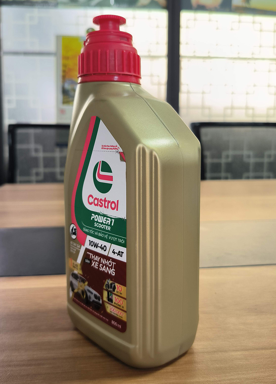 Dầu nhớt xe tay ga Castrol Power 1 Scooter 0,8L