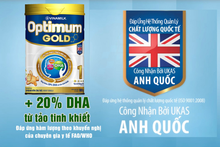 Sữa bột Optimum Gold 1 900g (cho bé 0- 6 tháng)