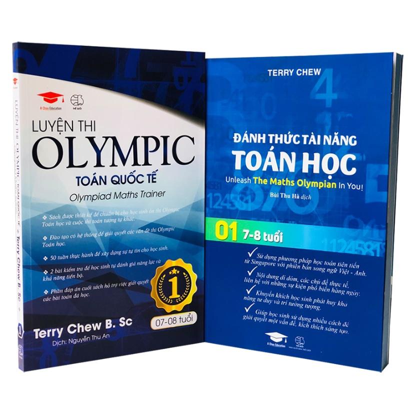 Sách Đánh Thức Tài Năng Toán Học 1, Luyện thi Olympic Toán quốc tế 1 - Á Châu Books (Bộ 2 cuốn, 7 - 8 tuổi )