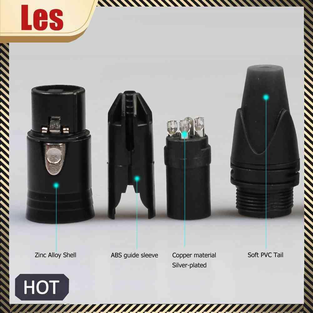 Set 10 Đầu Nối Dây Cáp Âm Thanh XLR 3Pin