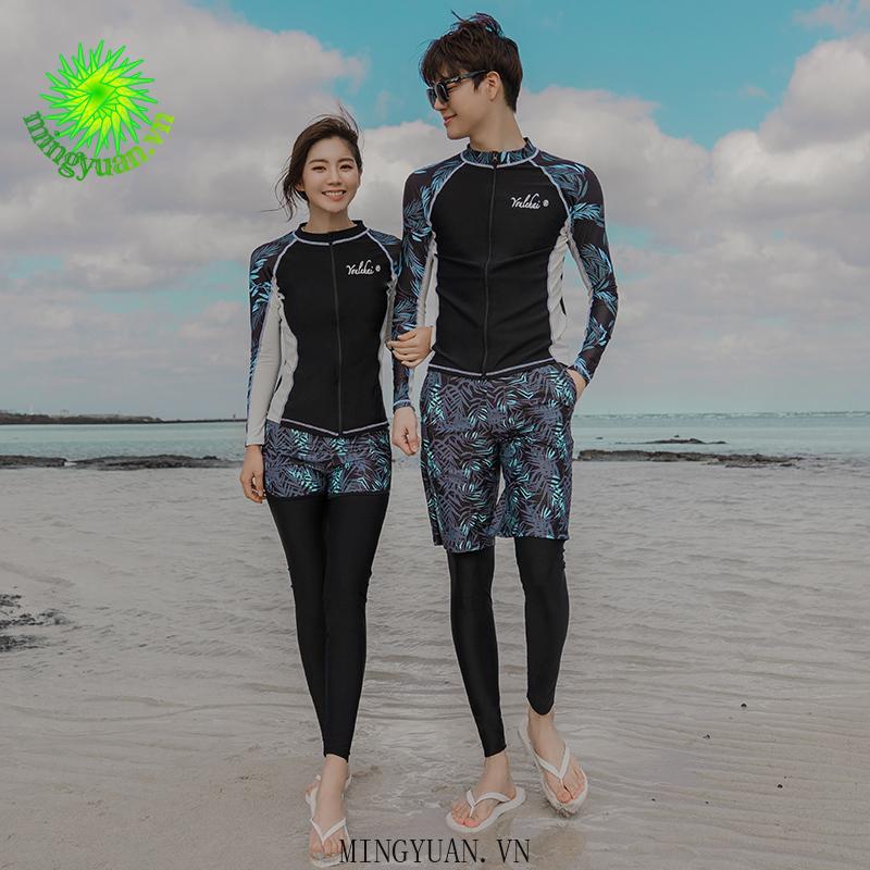 Bộ Đồ Bơi Hai Mảnh Dài Tay Chống Nắng Thời Trang Cho Nữ