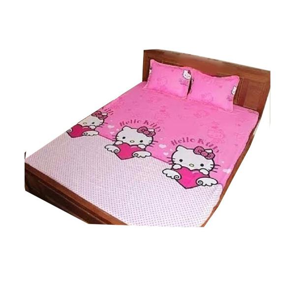 Bộ ga gối Cotton Poly kitty thiên thần
