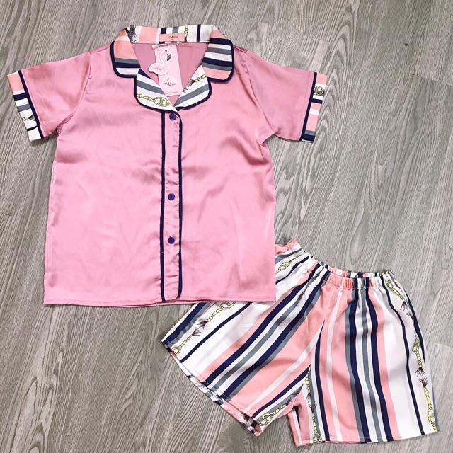 Bộ lụa bé gái đại