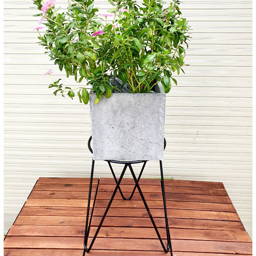 Chậu trồng cây xinh xắn chất liệu đá tự nhiên KT R20xC20xD20cm