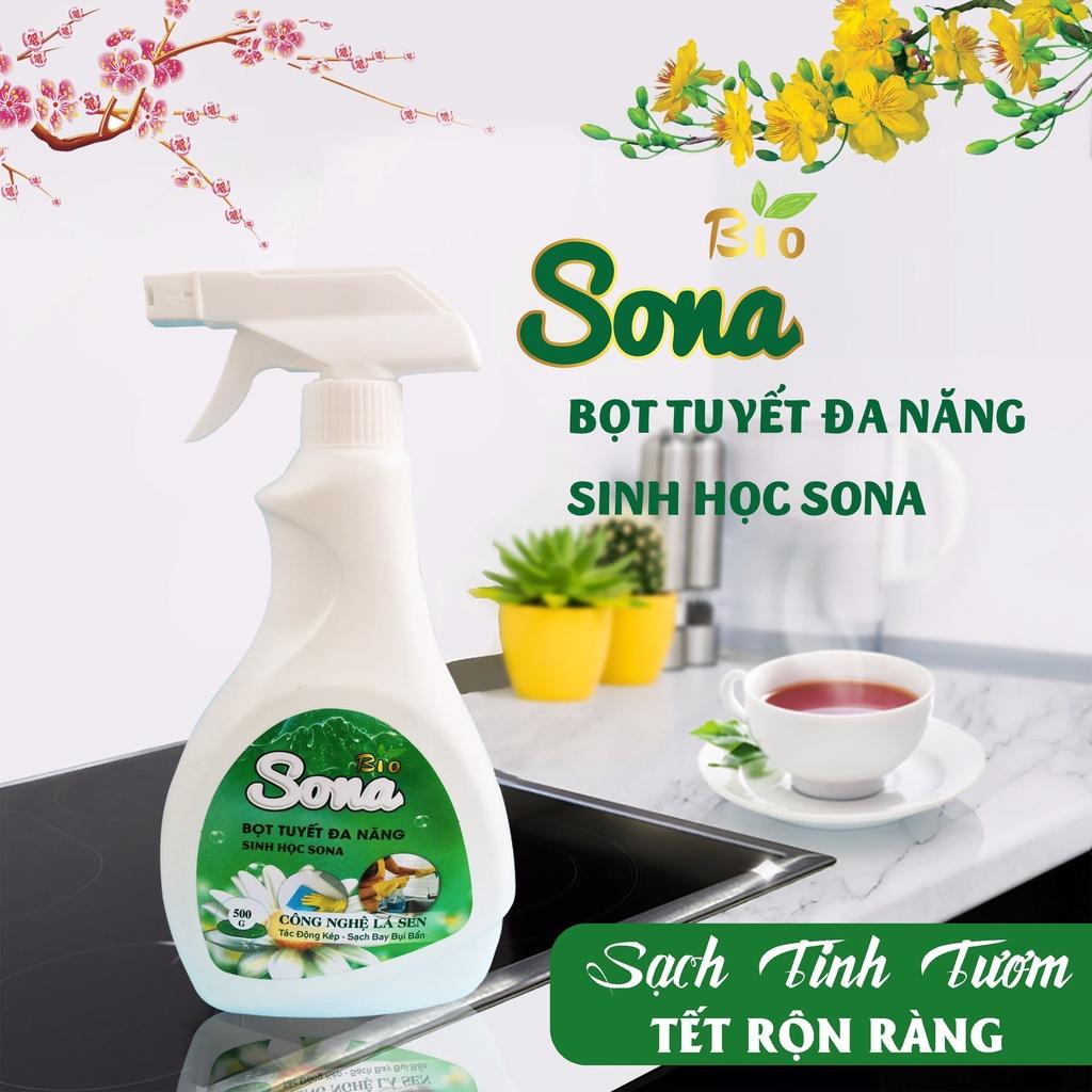 Xịt đa năng tẩy rửa vết bẩn vệ sinh nhà bếp sạch sẽ lau kính vệ sinh bề mặt ngừa vi khuẩn 500ml SONAMART_0604