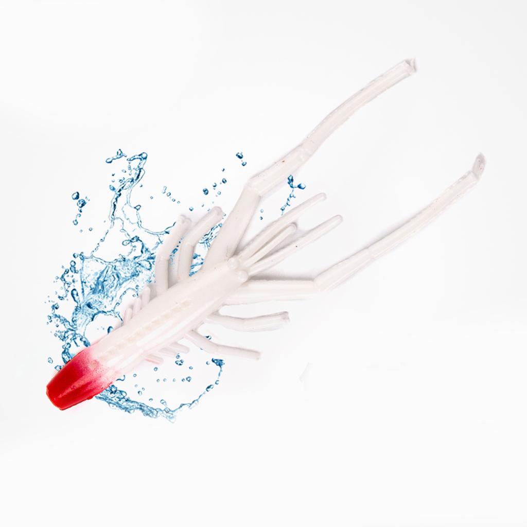 6pcs Simulation Artificial Soft Plastic Worm Fishing Lure Baits