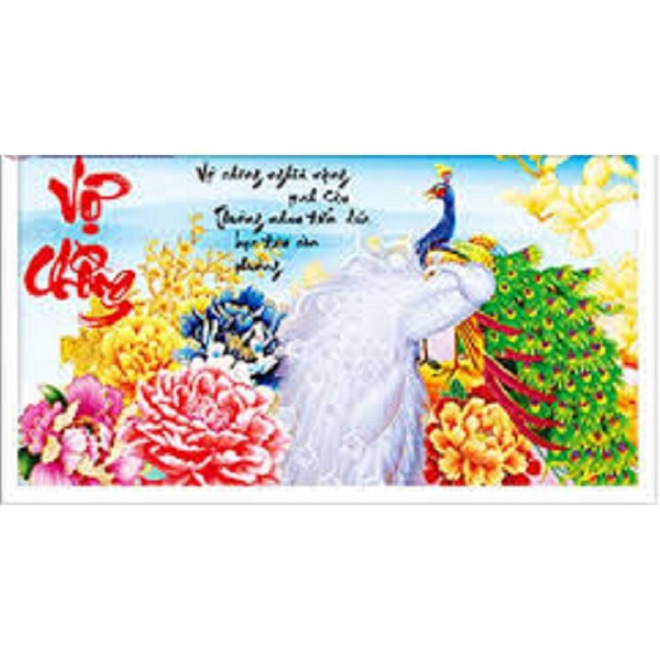 Tranh thêu chữ thập Vợ chồng - LV3115