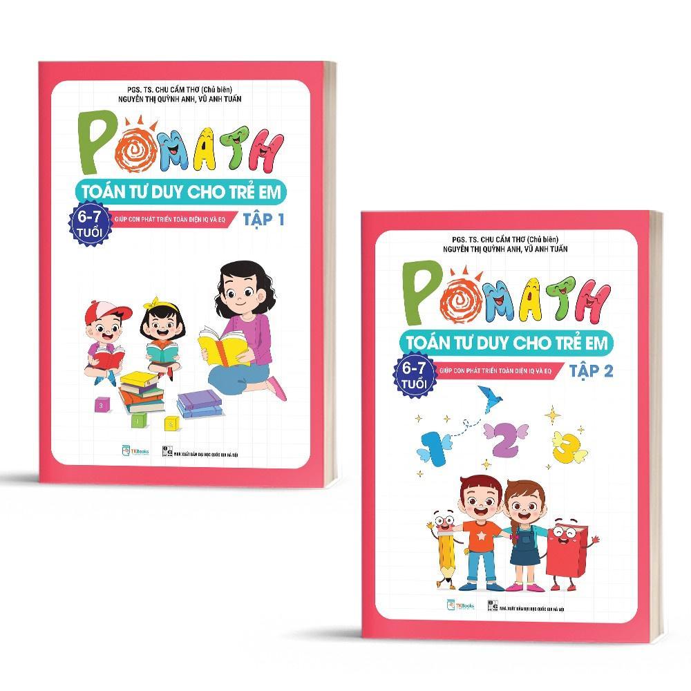 Combo Pomath Toán tư duy cho trẻ em 6 - 7 tuổi - Bản Quyền