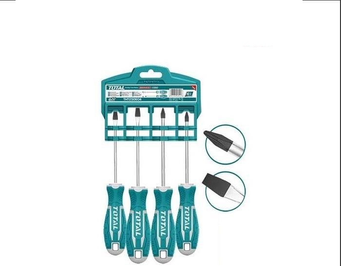 Bộ 4 tua vít dẹp & bake total THT250604