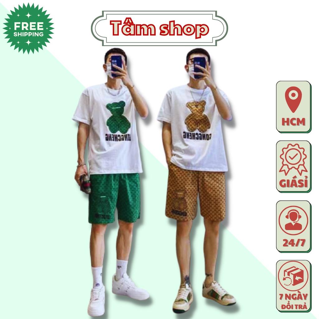 Đồ Bộ Thể Thao Nam Nữ GẤU GC - Set Quần Áo bốn mùa đẹp cao cấp mặc nhà đi chơi thoải mái 03