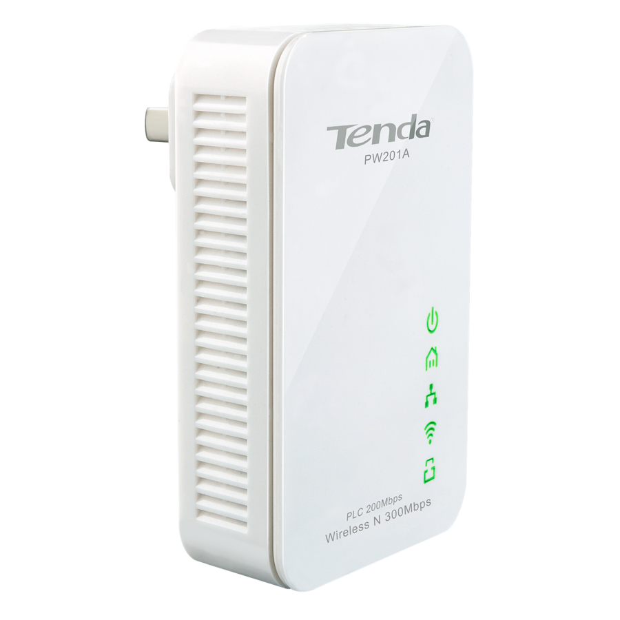 Bộ Chuyển Đổi PowerLine Wireless Tenda PW201A N300 Extender - Hàng Chính Hãng