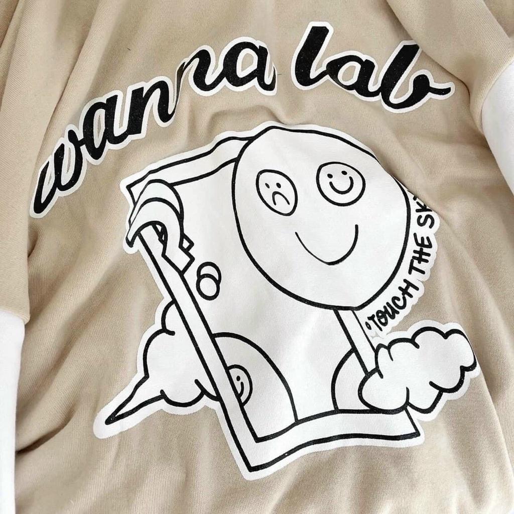 Áo Khoác Bomber Cardigan Nỉ Bông LAB Form Rộng Basic Varsity Nam Nữ Unisex Couple Phong Cách Ulzzang