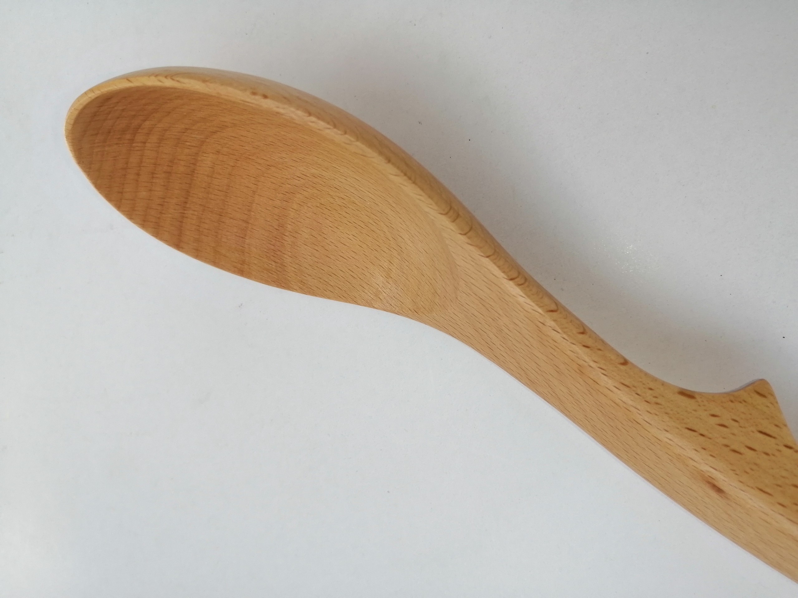 Muỗng Múc Canh Miệng Oval Có Đế Chân - Vá Gỗ Oval 15 ( 32 x 7.5 cm ) - Đồ Gỗ Nhà Bếp Thương Hiệu Trường Sơn