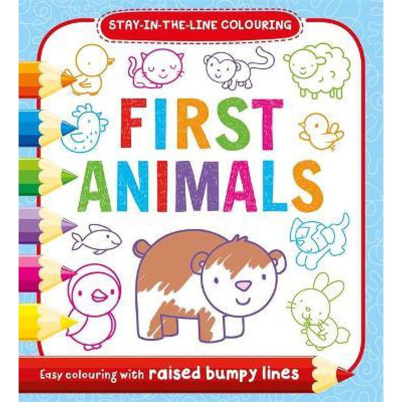 Sách tô màu Bumpy Colouring: First Animals