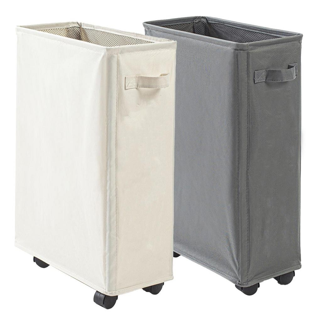 Túi đựng quần áo, dụng cụ tập yoga có bánh xe 42L Collapsible Laundry Baskets