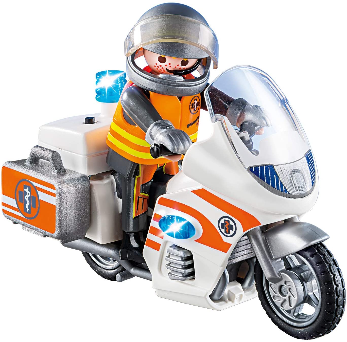 Đồ chơi mô hình Playmobil Xe máy cứu hộ khẩn cấp